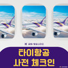 [사전 체크인] 타이항공, 온라인 사전 체크인&좌석 지정 방법 공유